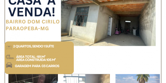 CASA À VENDA EM PARAOPEBA/MG