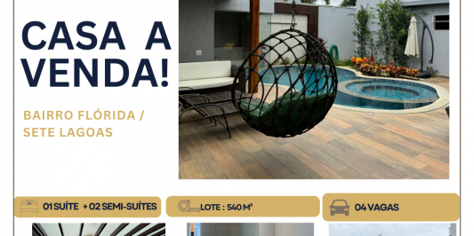 CASA À VENDA EM SETE LAGOAS/MG